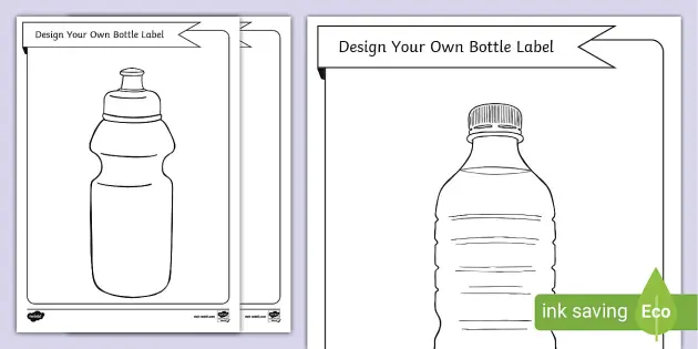 Monster truck Water Bottle Label Template DIY