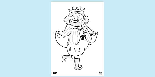 FREE! - Emperor Prancing In Clothes Colouring Sheet | Colouring KS1