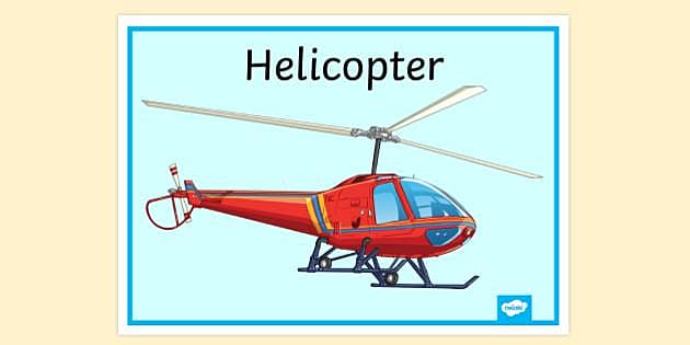 FREE! - Helicopter Display Poster | Display Posters - Twinkl