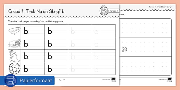 Graad 1 Klanke Handskrif En Lettervorming B (teacher Made)