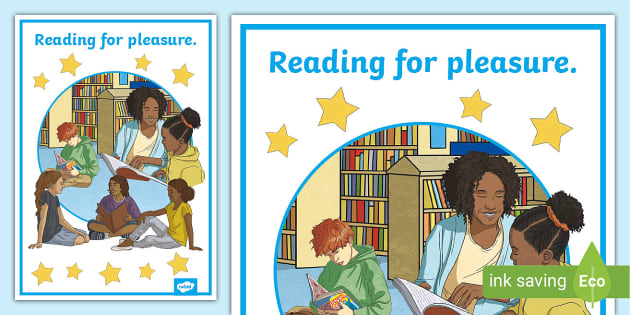 Reading for Pleasure Display Poster (teacher made) - Twinkl