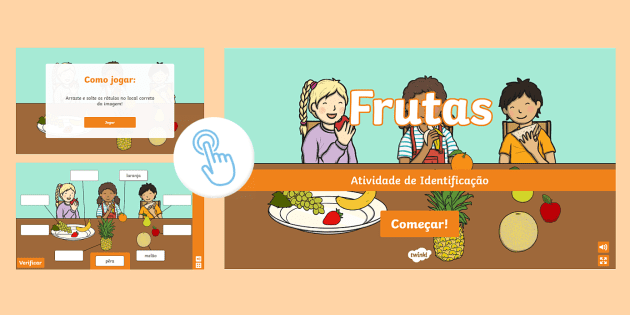 Monstro come fruta: jogo educativo