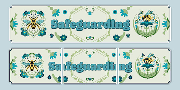 Bee-Themed Safeguarding Display Banner (teacher made)