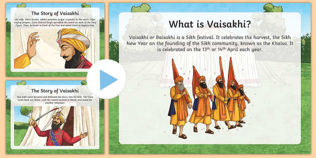 Vaisakhi PowerPoint English/Hindi (teacher Made) - Twinkl