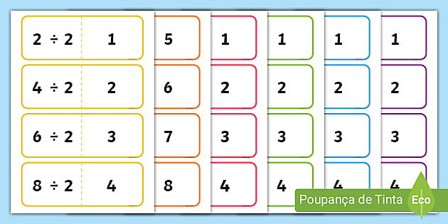 Dominó da multiplicação  Minhas aulas de Educação Física