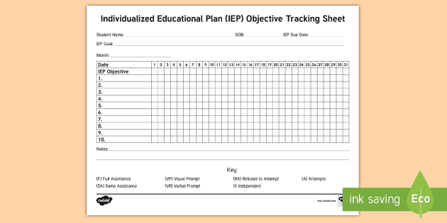 free individualized educational plan iep template twinkl