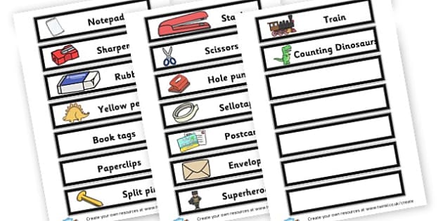 Boxes Labels
