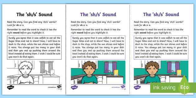 Northern Ireland Linguistic Phonics Stage 5 And 6 Phase 3b Sh S Sound