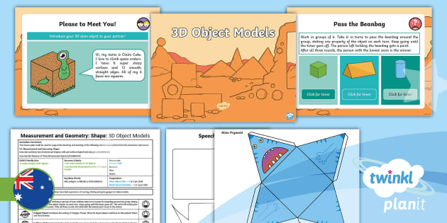 Year 2 Shape: Properties Of Objects Lesson 3 (teacher Made)