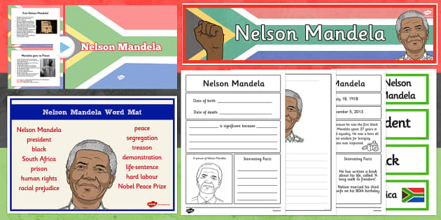 Nelson Mandela Resource Pack KS1 - nelson mandela, Nelson