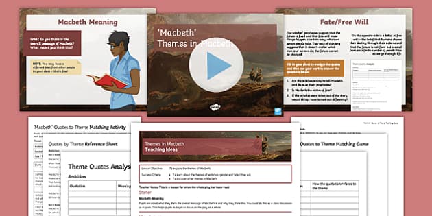 Macbeth Themes Resource Pack | Beyond (teacher made)