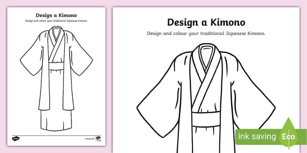 Design a Kimono Worksheet (teacher made) - Twinkl