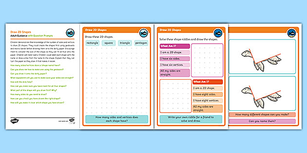 White Rose Maths Compatible Year 2 Draw 2d Shapes