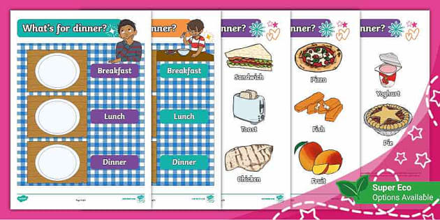 What's for Dinner? - Visual Meal Planner (teacher made)