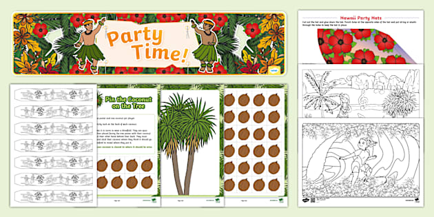 Hawaiian Party Pack (teacher made) - Twinkl