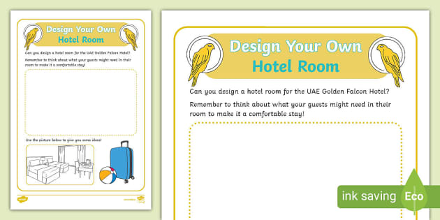 UAE Golden Falcon Hotel Role Play Design Your Own Hotel Room