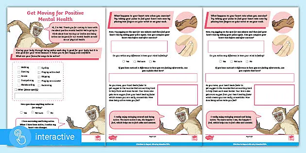 get moving for positive mental health worksheet