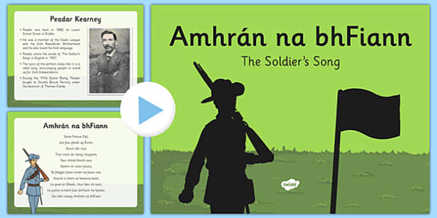 Irish National Anthem Lyrics | Acmhainní Gaeilge | Twinkl