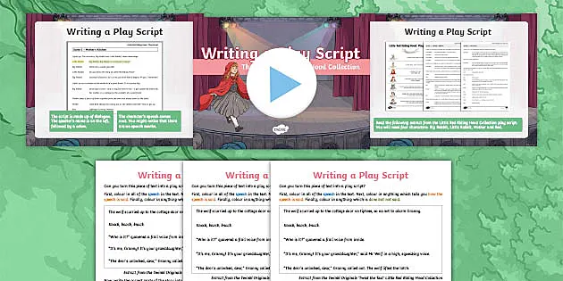 Features of a Play Script - Playscripts KS2 PPT - Twinkl