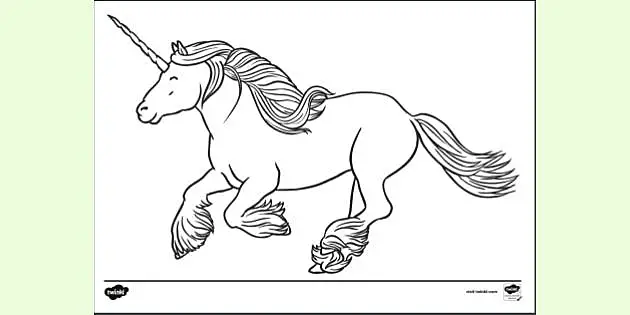 Hand drawing unicorn coloring book Royalty Free Vector Image