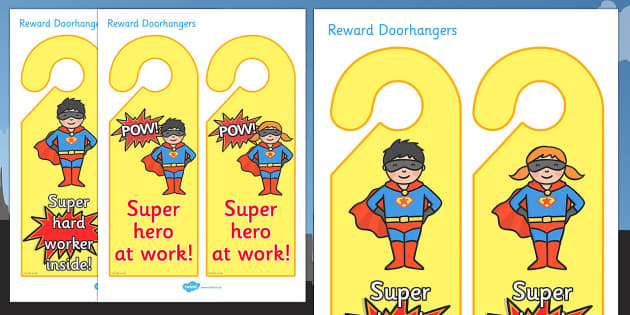 Blank Door Hanger Template (Teacher-Made) - Twinkl