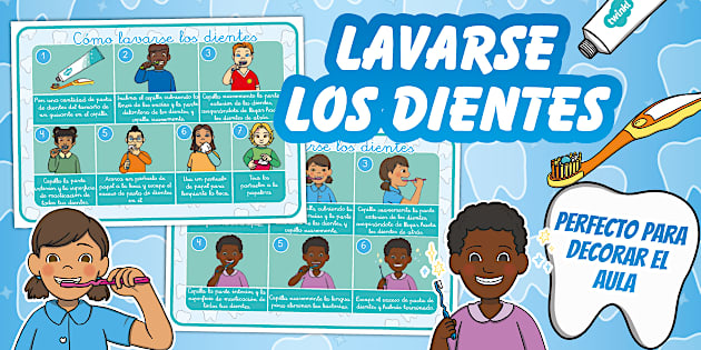 * NEW * Póster: Lavarse los dientes