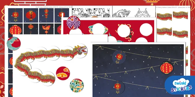 Lunar New Year - Sticker Bumper Pack (professor feito)