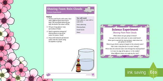 rainbow shaving foam experiment