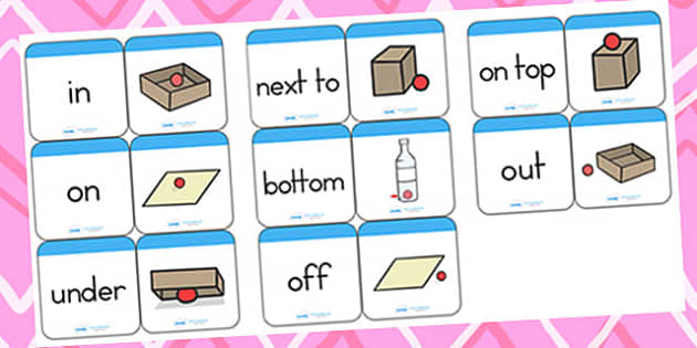 Positional Language Matching Cards - position, matching, games