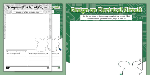Design an Electrical Circuit Worksheet (teacher made)