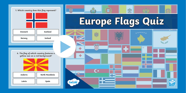 Test your geography knowledge - Europe: flags quiz