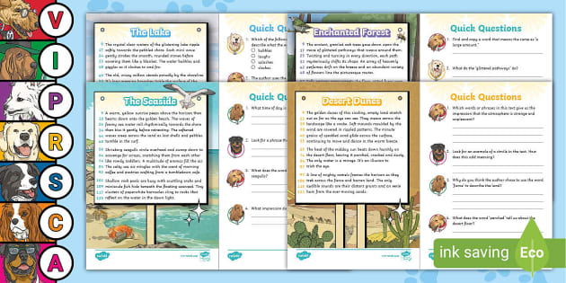 LKS2 Setting Descriptions 60-Second Reads Activity Pack