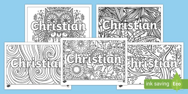 FREE! - Christian Mindfulness Name Colouring Activity - Resource