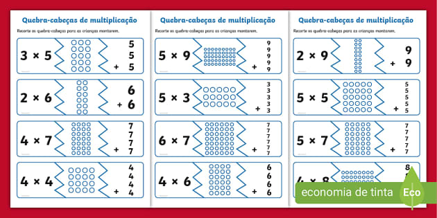 Resultado de imagem para tabuada do 2 ao 9