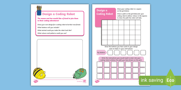 First, Then, Last: Code a Robot Friend Activity - Twinkl