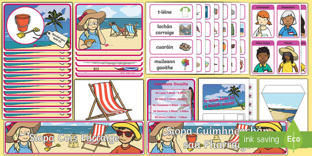 The Beach Shop Aistear Display Pack Gaeilge