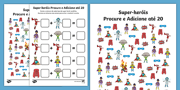 Somas - Jogos Educativos para Imprimir - Contas de Somar da Hello Kitty -  Adição - Exercicios Matematica 1 ciclo - Brinquedos de Papel