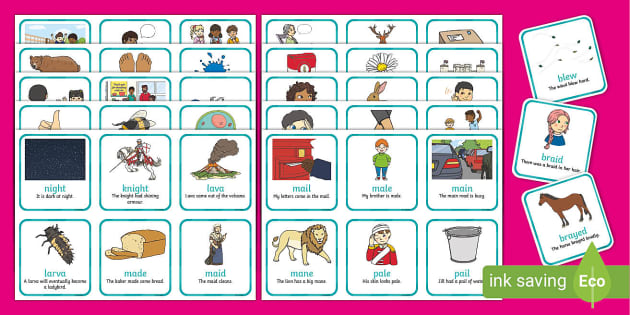 Homophones Game | Matching Cards | Primary Resources