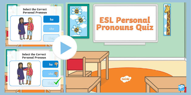 Esl Pronouns Exercises Online