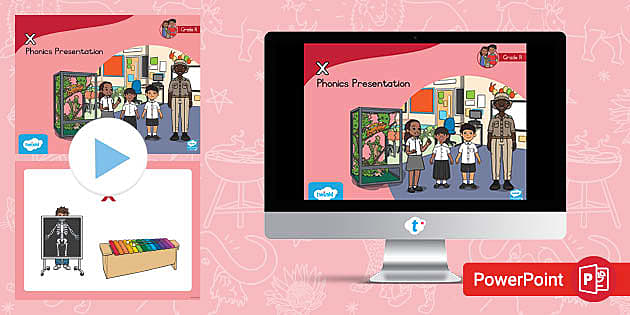 Grade R Phonics: x PowerPoint Presentation - Twinkl