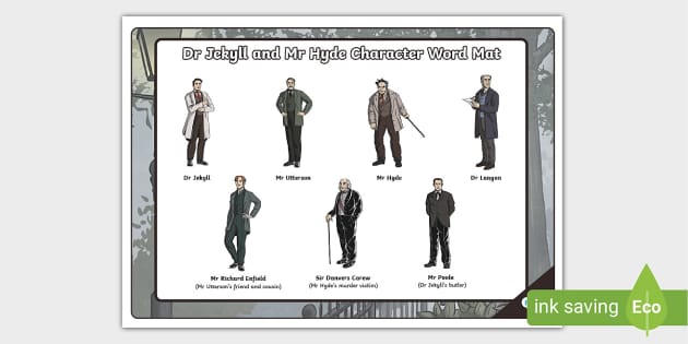 EAL Older Learners Dr Jekyll and Mr Hyde Character Word Mat