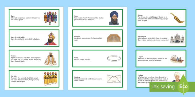 Sikhi Keywords Cards | Sikh (teacher made)
