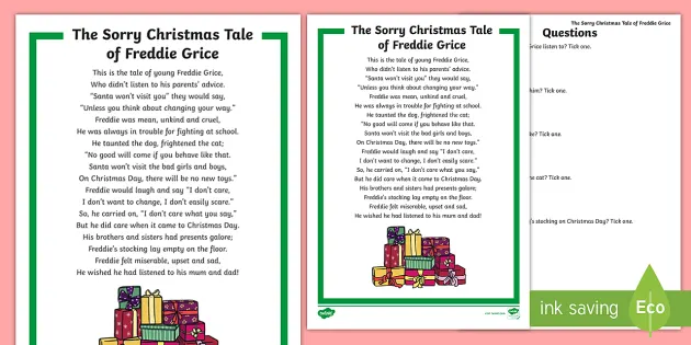 Inspirational Christmas readings and poems Reading Activity