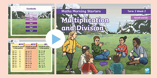 Maths Morning Starters Second Level (b) Term 3 Week 2 PowerPoint