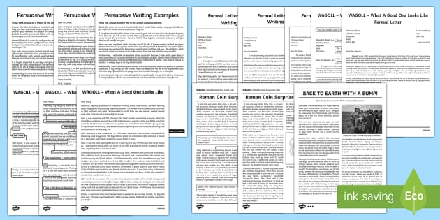 KS2 Writing Samples Pack - Twinkl