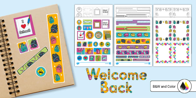 Colorful Notebook Theme for Pre-K Colombian Students