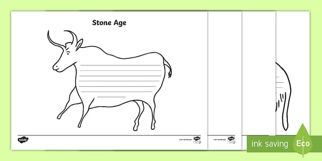 Stone Age Shape Poetry (teacher made) - Twinkl