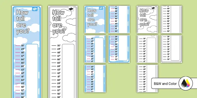 Giraffe Height Chart (teacher made) - Twinkl