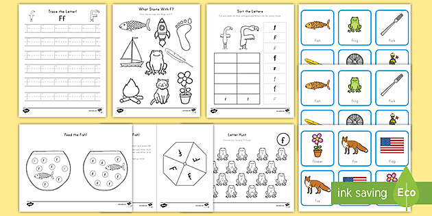 Letter F Worksheet And Activity Pack