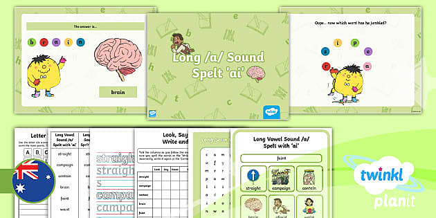 PlanIt Y2 Spelling: Long /a/ Spelt 'ai' (teacher made)